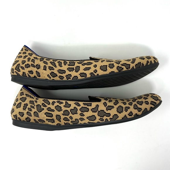 Rothy’s “The Loafer” Leopard Animal Print Slip On Flat Loafers Size 9 - Picture 6 of 9
